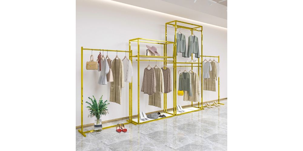 Make An Impact On Your Customers With Gold Clothing Rack